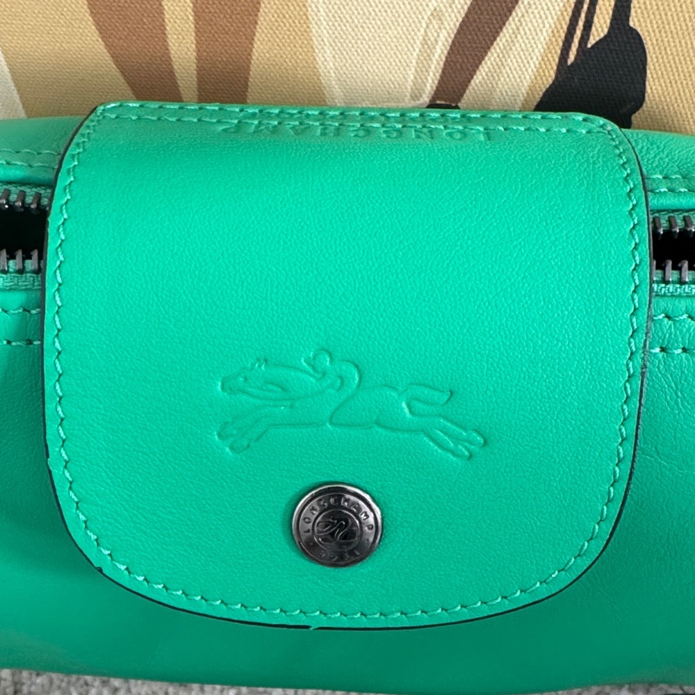 Longchamp LePliage Xtra Xs Leather Green Crossbody Bag - Picture 3 of 16